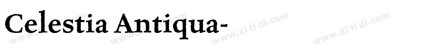 Celestia Antiqua字体转换